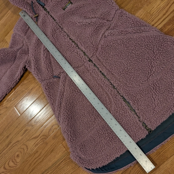 L.L. Bean Mountain Pile Purple Sherpa Jacket Small - Picture 14 of 16